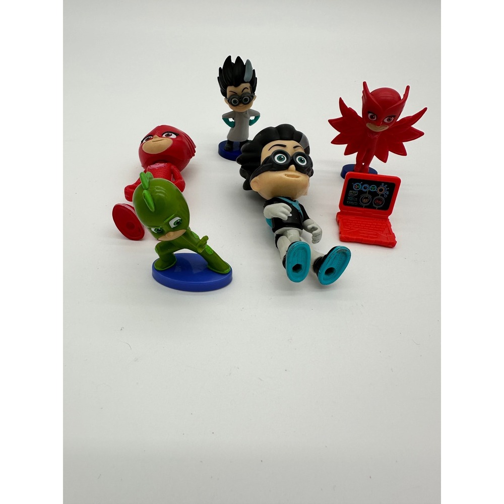 PJ Masks Action Figures Kids Toy Lot Gekko‎ Owlette Romeo Night Ninja Multicolor